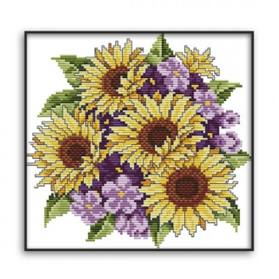 실십자수 패키지-unitysunflowers(5D프린트십자수)-H142-Y