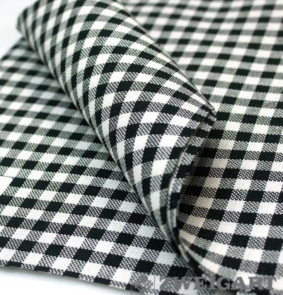 쯔바이32-MURANO LUGANA 체크원단-Black/7663-7289(170Cm폭)