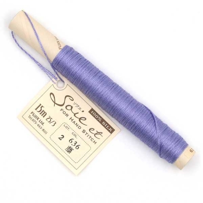 후직스 실크 자수실 Soie et 단색 636