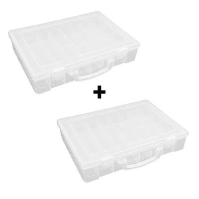 자수실 실케이스 보빈함 실 보관함 2단특대 1+1