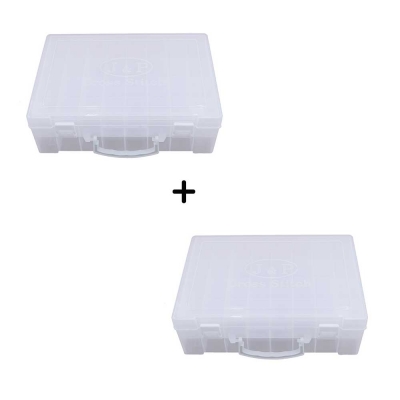 자수실 실케이스 보빈함 실 보관함 3단특대 흰색 1+1